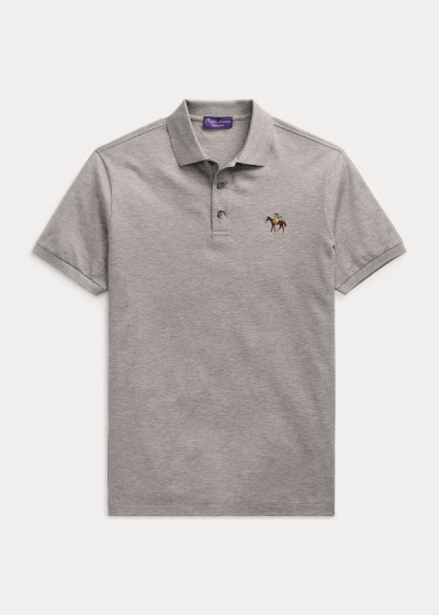 Men's Ralph Lauren Custom Fit Piqué Polo Shirts | 231458XGQ